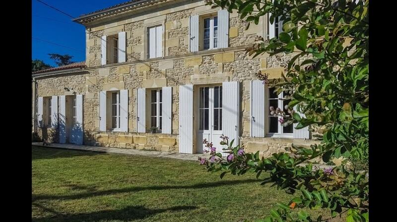 French stone house with pool