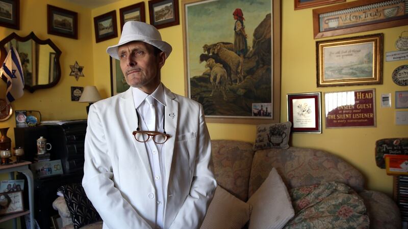 Colin Nevin at his home in Bangor, Co Down. ‘I’m still same-sex attracted but I don’t practise, because of my Christianity.’ Photograph: Stephen Davison/Pacemaker Press