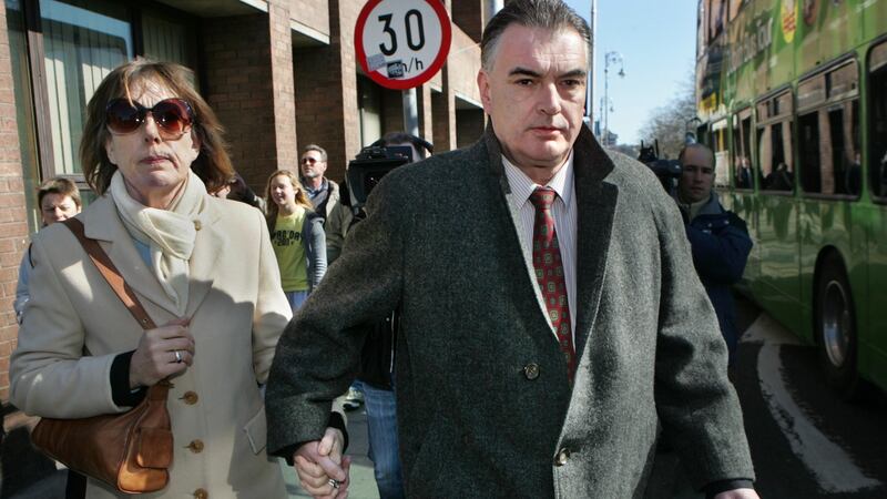 Ian Bailey and his partner Jules Thomas leaving the Four Courts in 2011. Photograph : Matt Kavanagh / The Irish Times