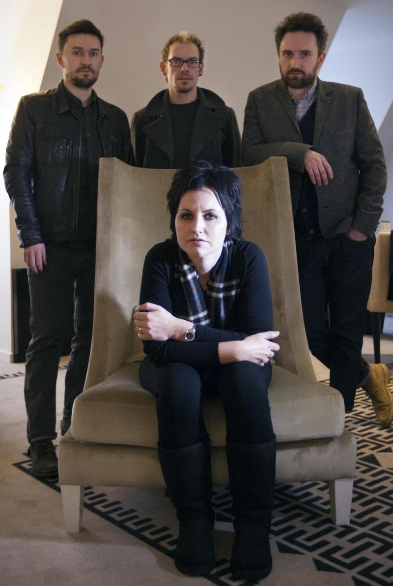 The Cranberries: Dolores O’Riordan, Mike Hogan, Fergal Lawler and Noel Hogan in 2012. Photograph: Joel Saget/AFP/Getty