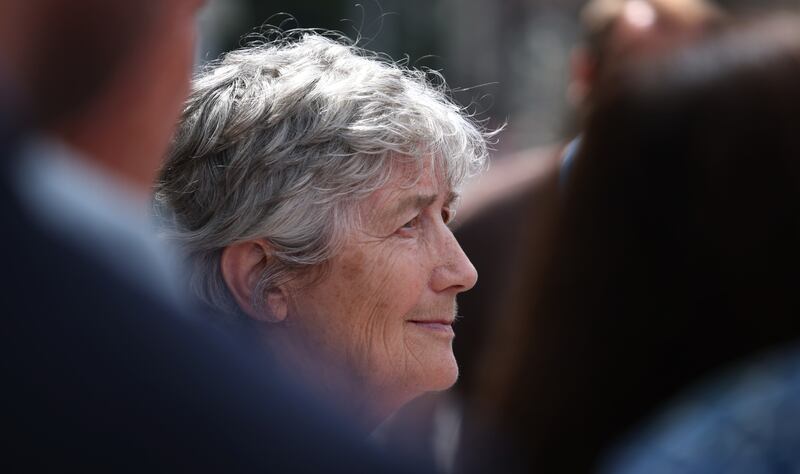 Catherine Connolly’s camp knows she will be targeted over her foreign affairs views by her opponents. Photograph: Bryan O’Brien/ The Irish Times