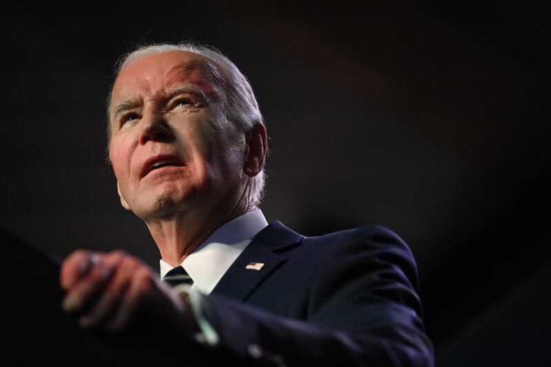 There are few cases of US president Joe Biden displeasing liberal Democrats. (Unlike senator Biden, who did it all the time.) Photograph: Jim Watson/AFP via Getty Images