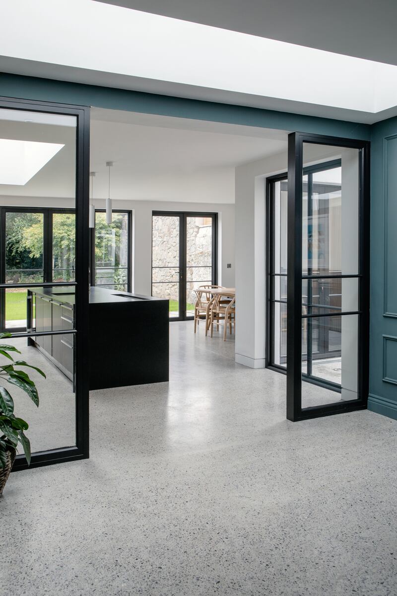 Raising the height of glazed doors will allow more light in. Home designed by Optimise Design