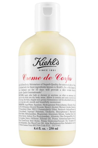 Kiehl’s Crème de Corps, €55 at Arnotts