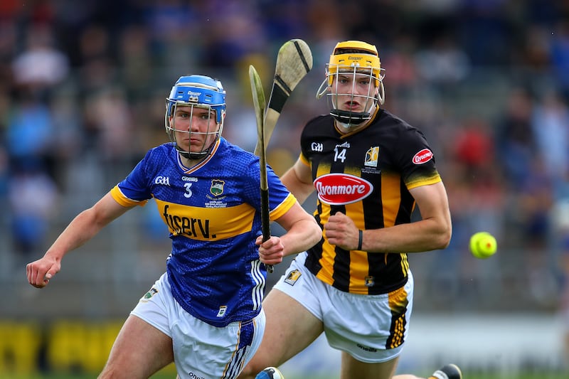 Tipperary's Aaron O'Halloran and Kilkenny's Marty Murphy. Photograph: Tom O’Hanlon/Inpho