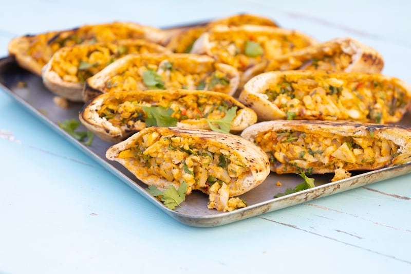 Cauliflower arayes. Photograph: Patrick Browne