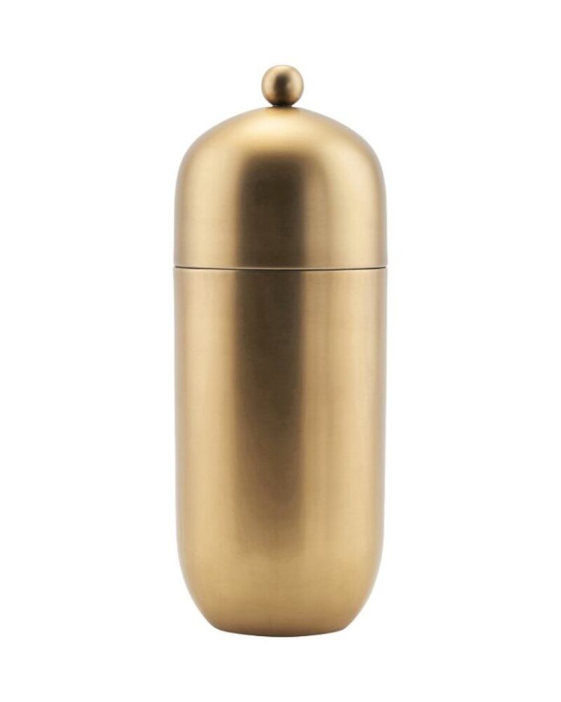 Brass cocktail shaker, €52.95, Housedoctor.com