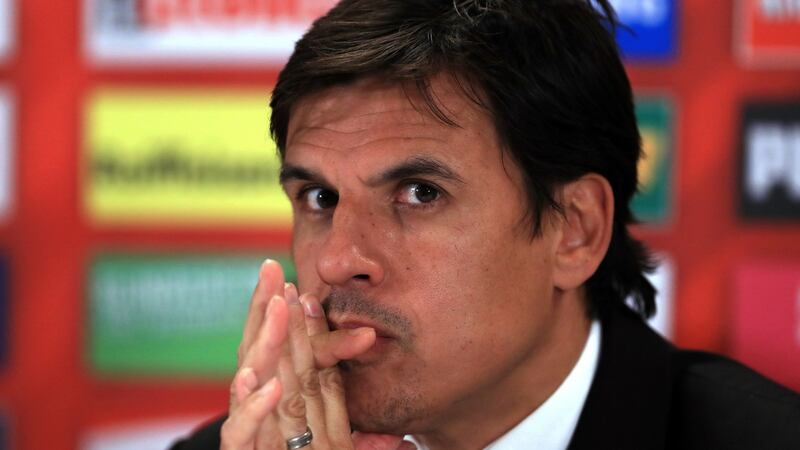 The bookies suspended betting on Chris Coleman only for the FAI to appear to turn in a different direction. Photograph: John Walton/PA Wire