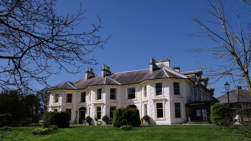 The Pavilion is pitched on the front lawn of Rathmullan House, overlooking Lough Swilly