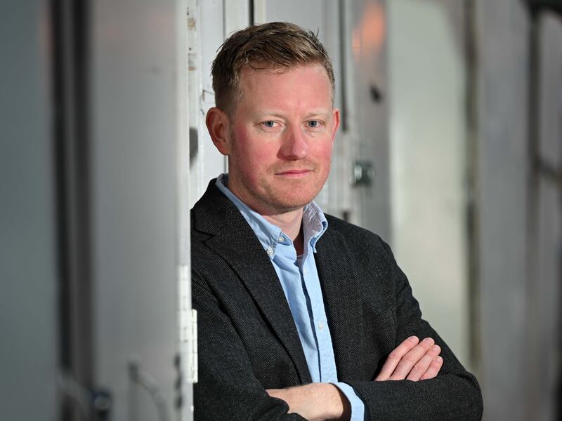 Author Colin Barrett in 2023. Photograph: Bryan Meade