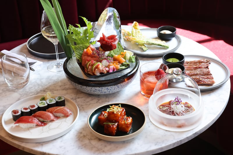 Some of the dishes on the menu at Floritz. Photograph: Dara Mac Dónaill