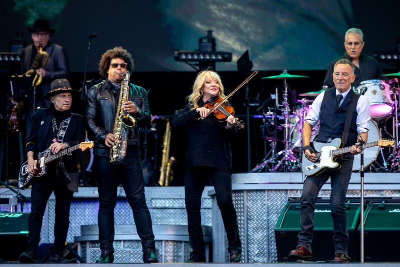 Bruce Springsteen and The E Street Band. Photograph: Tom Honan