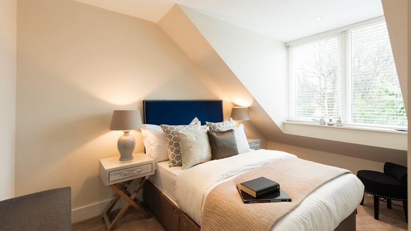 Druantia, Woodlands Park, Blackrock: there are  three  bedrooms on the top floor with attractive eaves and ceilings