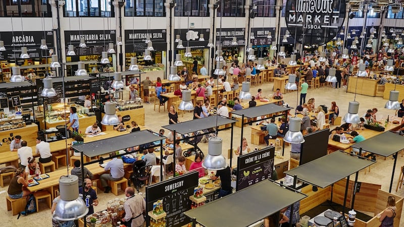 Dublin has  wonderful spaces that could be reimagined into something  like the food court in Lisbon’s  Mercado da Ribeira