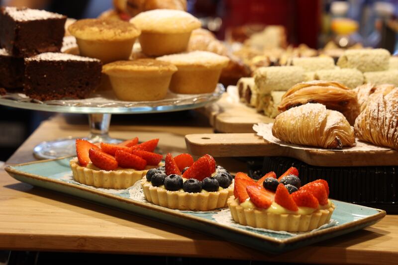 The staff at Il Fornaio are happy to answer any questions about the wide variety of pastries. Photograph: Nick Bradshaw 