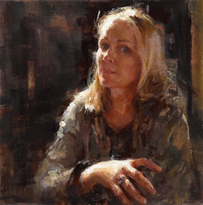 Self-Portrait 2024 by Laura Cronin. Oil