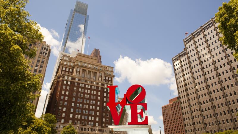 The Love sculpture in Philadelphia.
