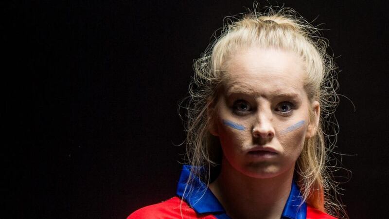 Junior finalist Alisha Jordan, New York pictured ahead of the TG4 All-Ireland Junior, Intermediate and Senior Ladies Football Championship Finals on Sunday in Croke Park, Photograph: Brendan Moran / Sportsfile