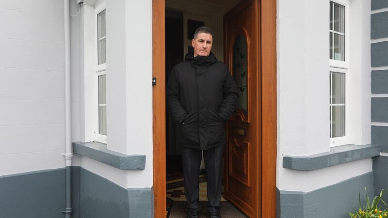 Fr PJ Hughes pictured at his home before he celebrated Mass at Our Lady of Lourdes Church, Mullahoran, Cavan on Sunday morning. Photograph: Lorraine Teevan