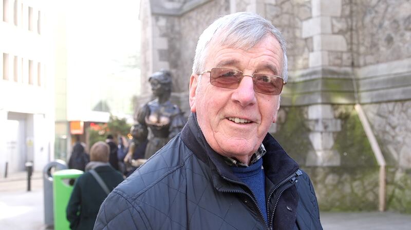  Paddy Elliott pictured at the Molly Malone statue in Dublin. Photo: Bryan O’Brien / The Irish Times
