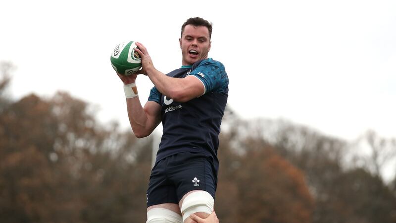 James Ryan is joined by Devin Toner in the Irish engine room. Photograph: Dan Sheridan/Inpho