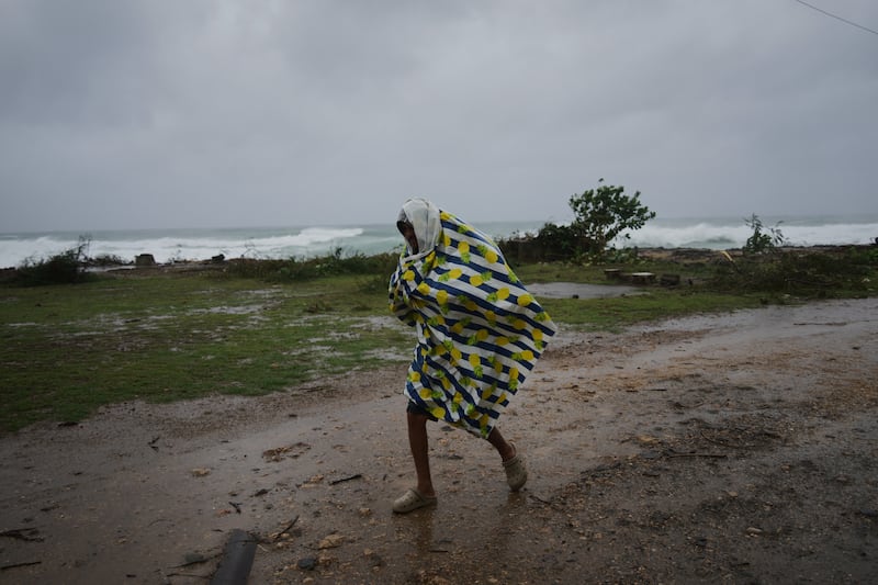 Canizo, a village in Santiago de Cuba, in advance of the arrival of the hurrican. Photograph: Ramon Espinosa/AP