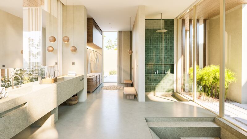 CGI of bathroom suite