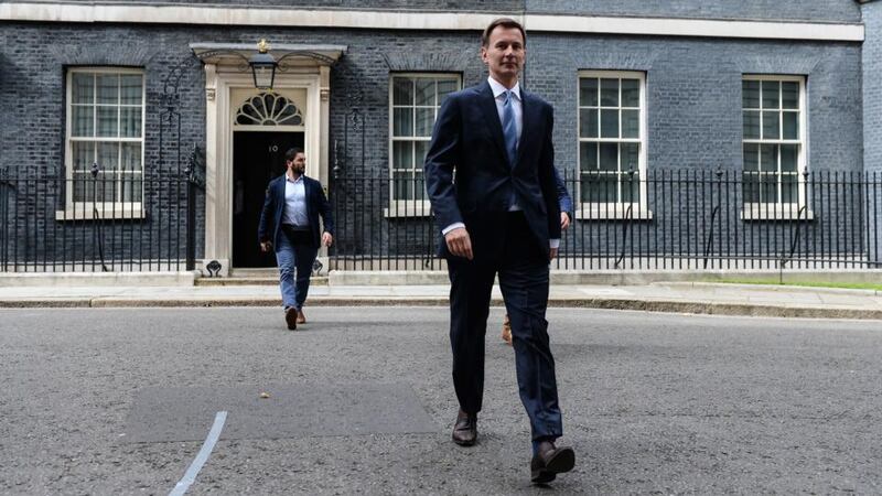 British foreign secretary Jeremy Hunt leaves Downing Street as government ministers meet to discuss the Iran situation. Photograph: Chris J Ratcliffe/Getty