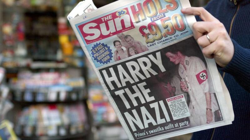 Harry the Nazi: Prince Harry wore a swastika outfit to a fancy-dress party when he was 20. Photograph: Gabriel Bouys/AFP/Getty