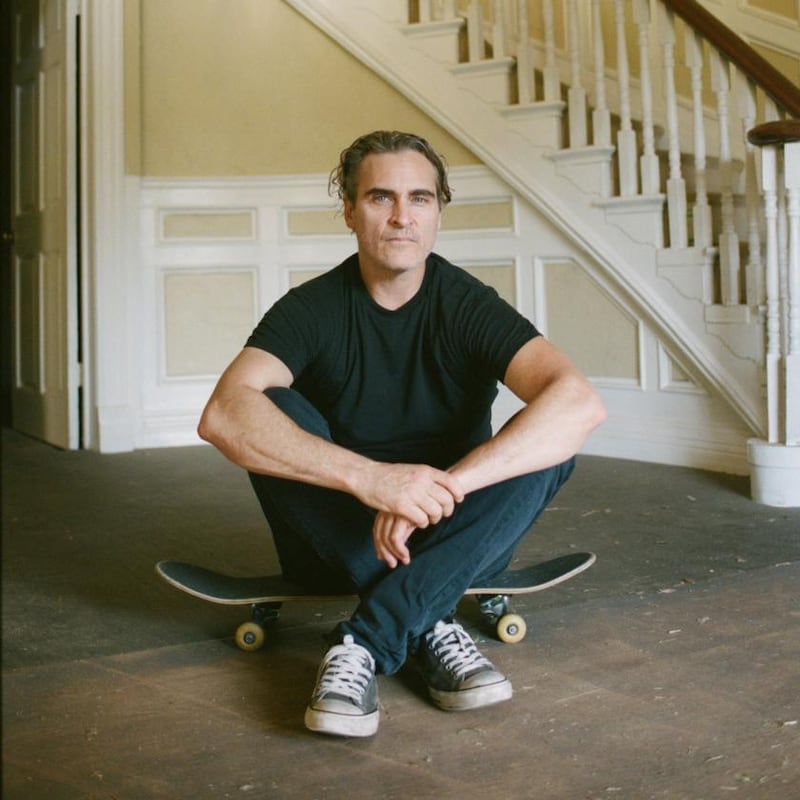 Directors who work with Phoenix embrace his unpredictable nature. ‘If he goes on Jimmy Kimmel and walks off after two minutes, I’d be like, ‘That’s my boy,’’ Todd Phillips says. Photograph: Magdalena Wosinska/New York Times