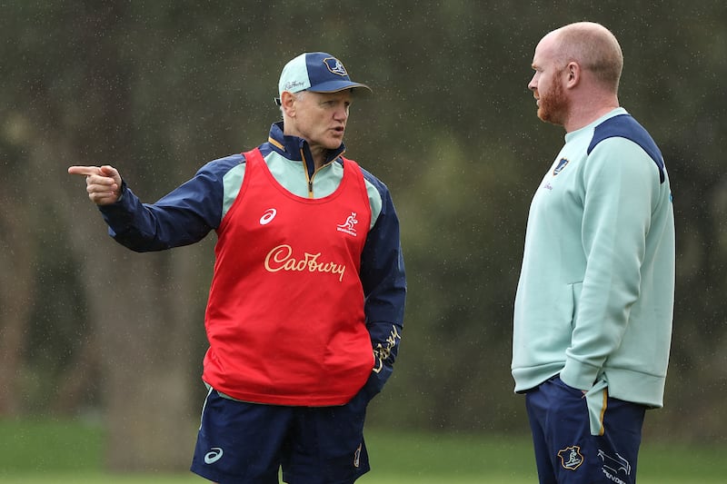 Joe Schmidt: has plenty of work to do as Australia struggle following successive home defeats to South Africa. Photograph: Paul Kane/Getty Images