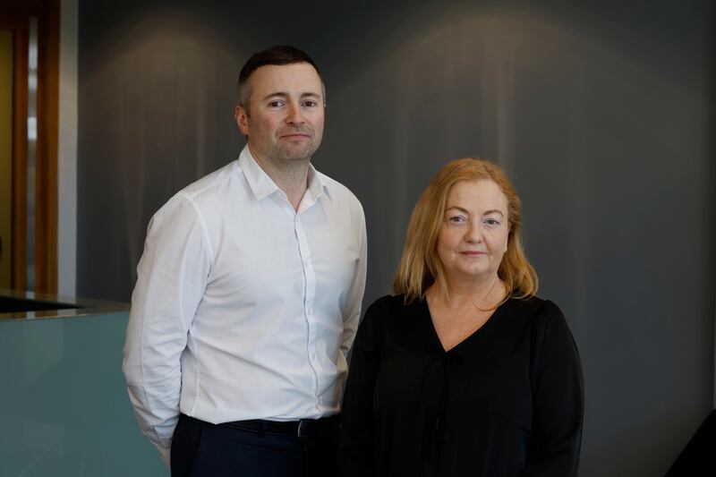 Ronan Mc Loughlin and Janice McCabe at the Probation Services headquarters. Photograph: Nick Bradshaw