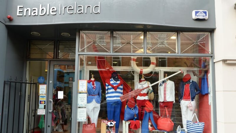 Enable Ireland’s outlet on South Great George’s Street, Dublin. Photograph: Dara Mac Dónaill
