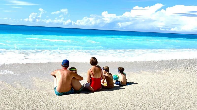 On the beach at Ergemni
