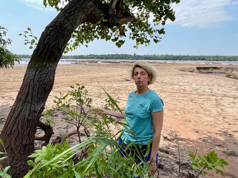 Tetiana Zhavzharova: 'This was a place that people came to walk and fish and swim; somewhere they enjoyed spending time in the middle of their city.' Photograph: Daniel McLaughlin
