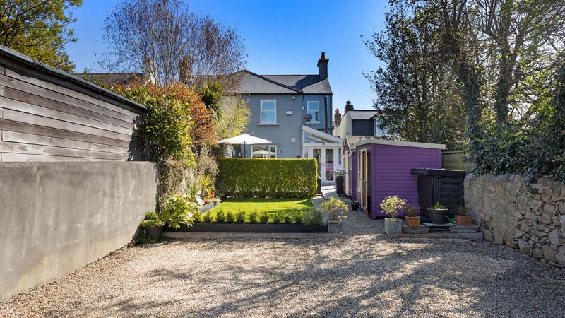 Gravelled parking area