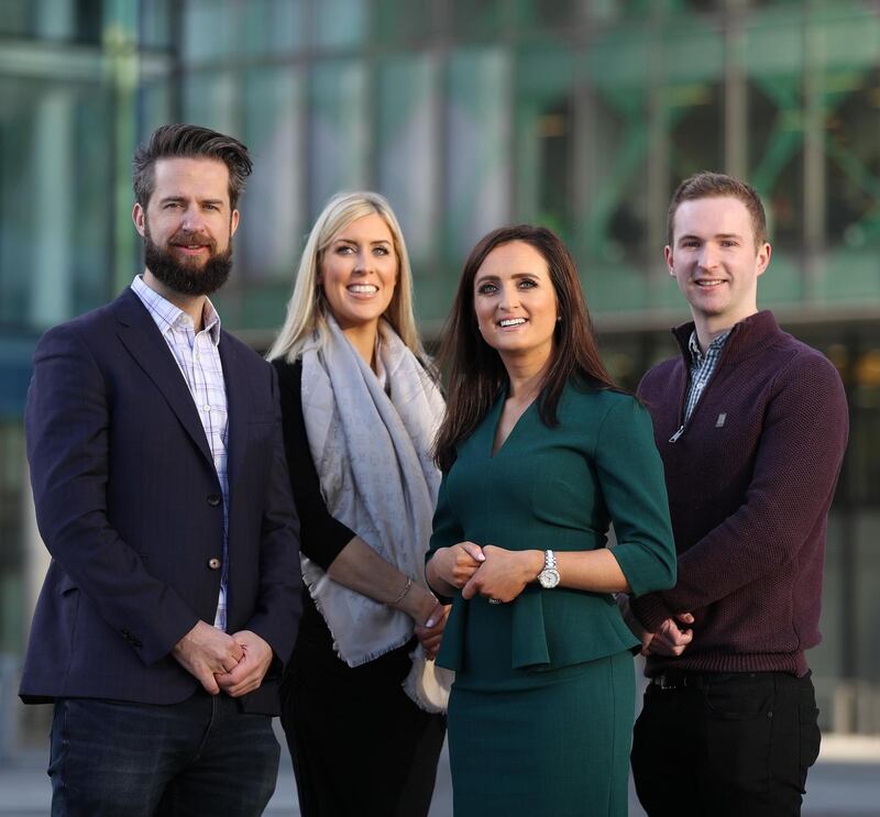 Thomas O’Connell, Orlaith Ryan, Sharon Cunningham and Sean McGarry. Photograph: Nick Bradshaw