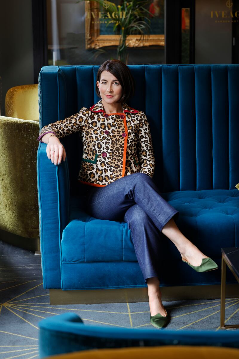 Aoife Dunican: 'A bit of tailoring adds a finished look to an outfit.'
Photograph: Alan Betson. Location: Iveagh Garden Hotel
