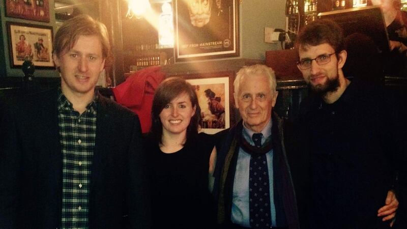 Kilian McDonagh (far left) with friends from the Conradh na Gaeilge in Berlin.