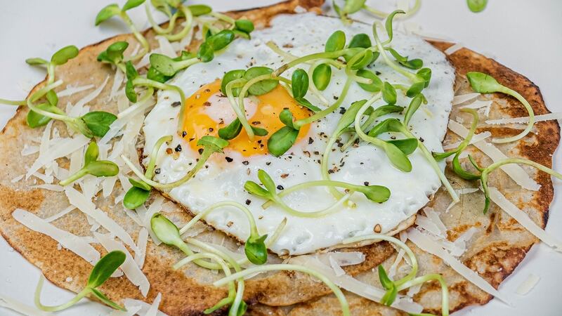 Hannah Dare’s pancakes made with sprouted buckwheat flour.