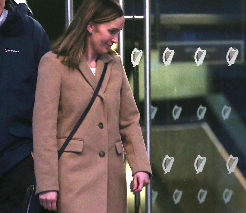 Stephen Silver's sister Marian Bruen who gave evidence at the trial is pictured leaving the Central Criminal Court. Photograph: Collins Courts