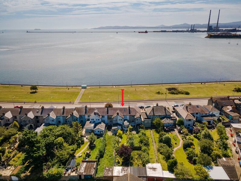 The property's location overlooking Dublin Bay