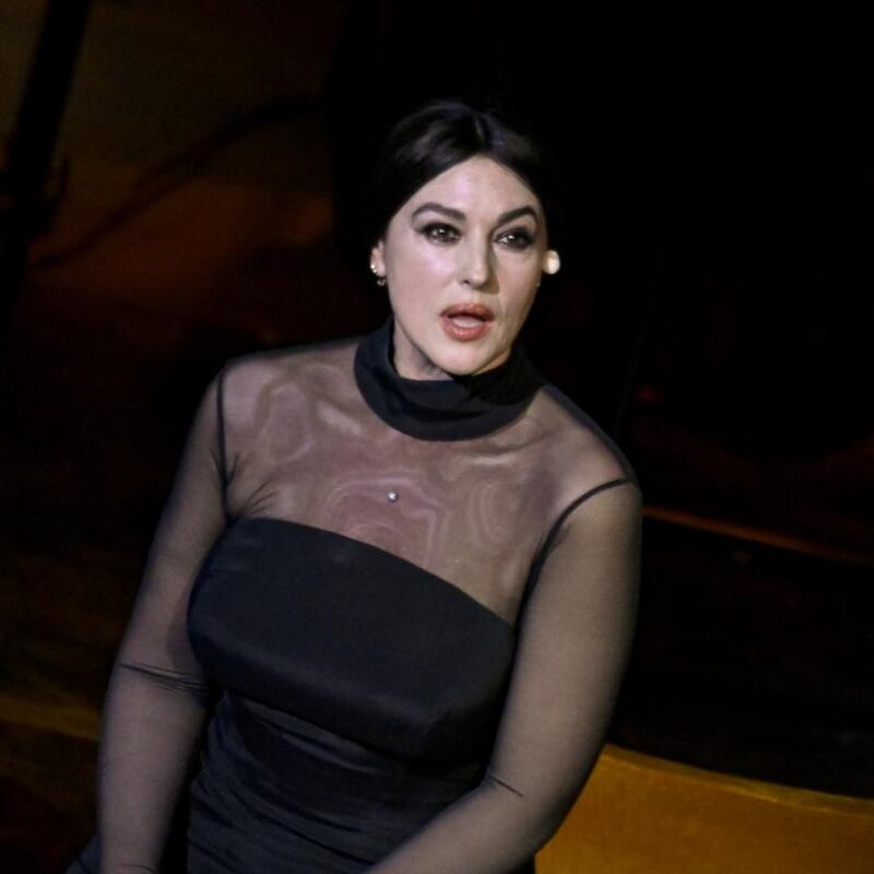 Monica Bellucci performs as the  opera star Maria Callas in the Ancient Herodus Atticus Odeon at the steps of the Acropolis last October. Photograph: Milos Bicanski/Getty Images