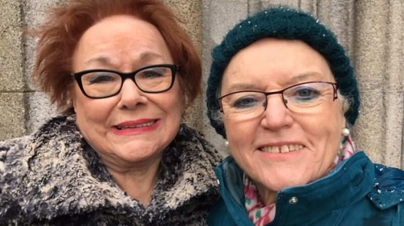 Mary Murphy (left) said the death of Martin McGuinness was ‘terribly sad’. Grainne McCafferty  (right) said the Sinn Féin man was able ‘to rise above that and bring other people’ with him.