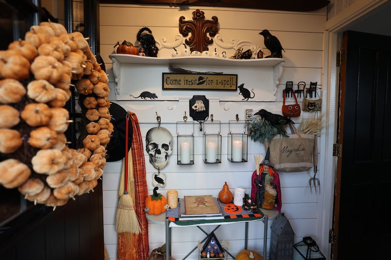 Emma Edmonds's Halloween-themed cottage in Ashford, Wicklow.  Photograph: Nick Bradshaw