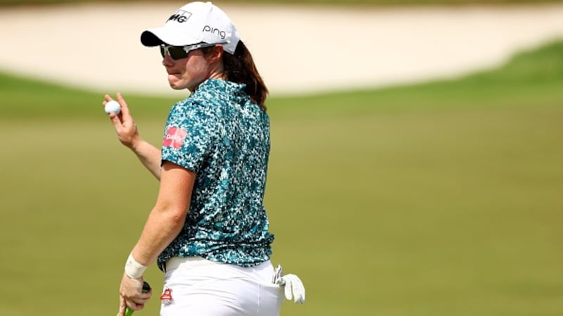 Leona Maguire started her tournament with a solid round of 70. Photograph:  Yong Teck Lim/Getty Images