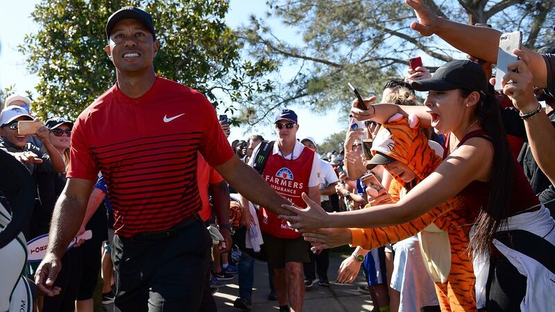 Tiger Woods finished inside the top-30 in San Diego. Photograph: Donald Miralle/Getty