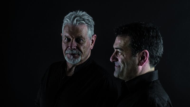 Alan Griffin with his long-time musical partner in Alboka, accordionist Joxean Goikoetxea. Photograph: Juan Xoegana