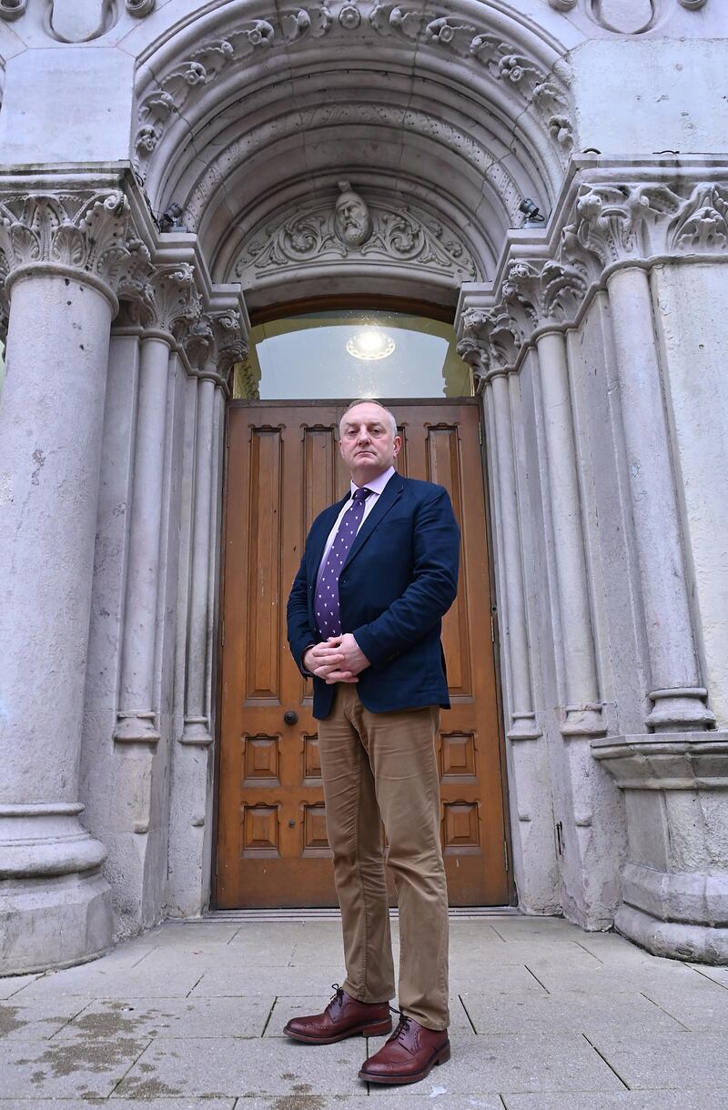 Dr Russell McLaughlin in Belfast. Photograph: Arthur Allison/Pacemaker Press