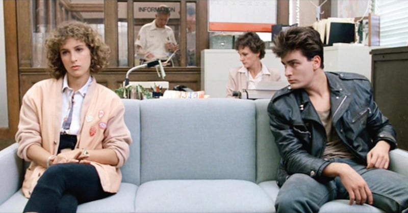 Jennifer Grey and Charlie Sheen in Ferris Bueller’s Day Off (1986), written and directed by John Hughes. Photograph: CBS via Getty Images